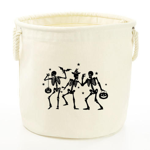 Halloween Skeletons - Heavy Canvas Storage Bag
