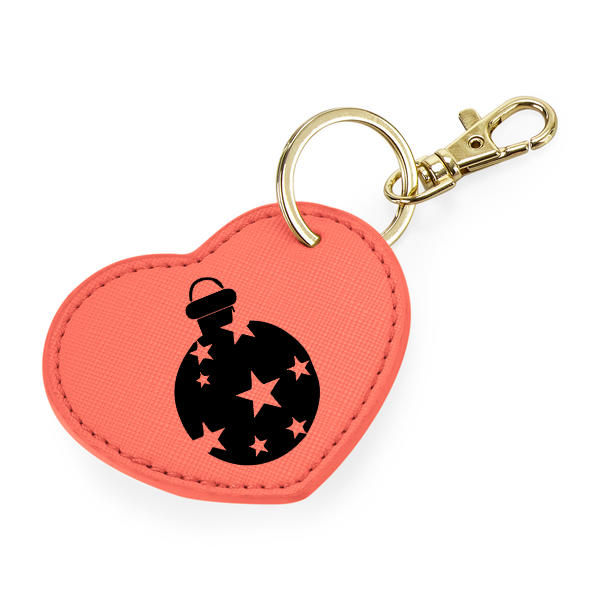 Christmas baubal - Heart Keychain