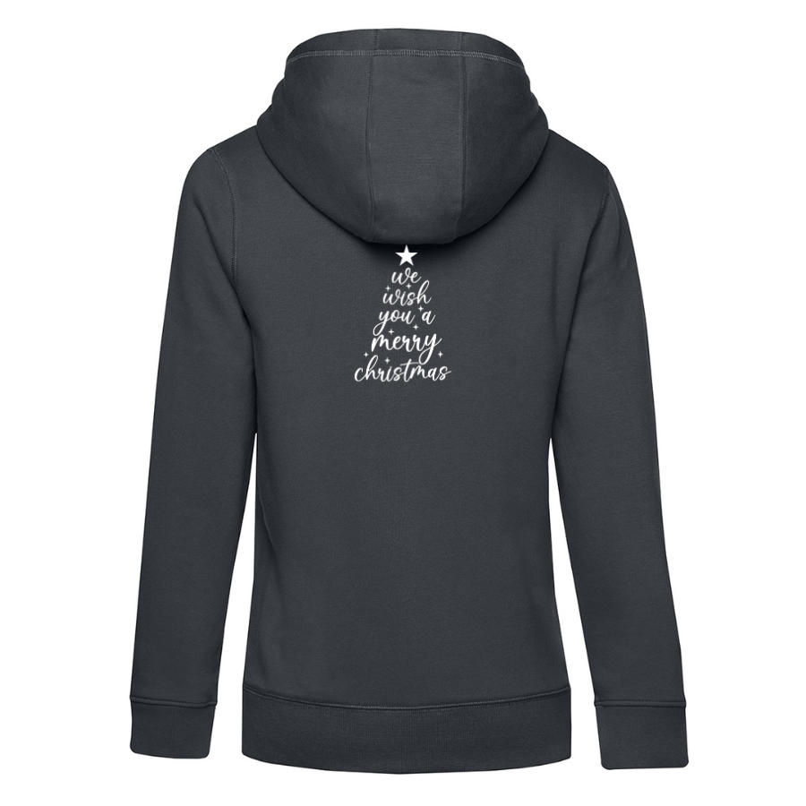 We Wish You a Merry Christmas (print on back) - Zip-Up Hoodie