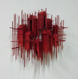 Floating Favelas Red Circle (sold)