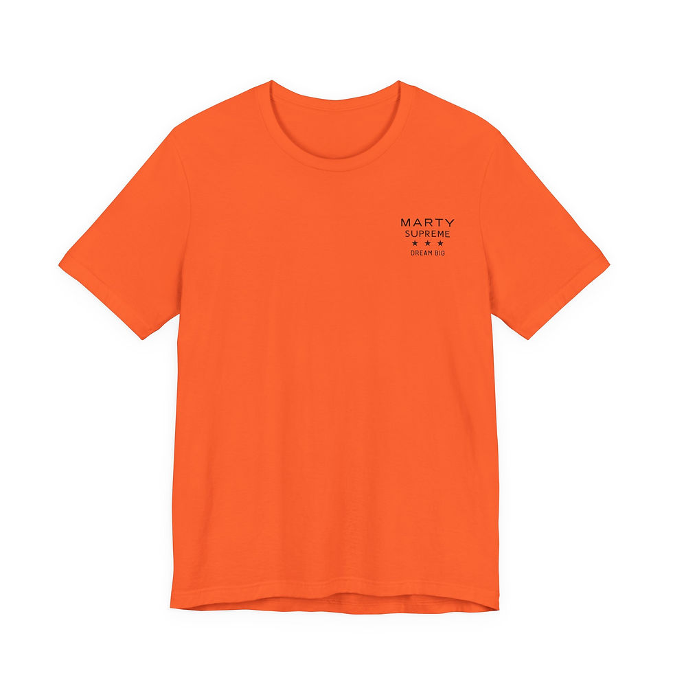Thumbnail: Orange Ping Pong Ball Design Tee | Marty Supreme Graphic T-Shirt
