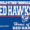 Thumbnail: Hooded Sweatshirt - Red Hawk Logo 1