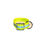 Thumbnail: Neon Yellow reflective dayglo dog collar 1 1/2 inch wide with Dee ring behind the buckle. Comes in various lengths.
