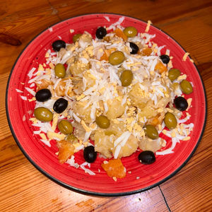 Ensalada Malagueña de bacalao y naranjas de Málaga