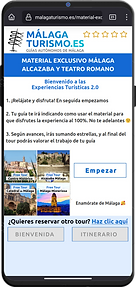Material exclusivo consultado durante el Free Tour Alcazaba de Málaga en la pantalla de tu móvil