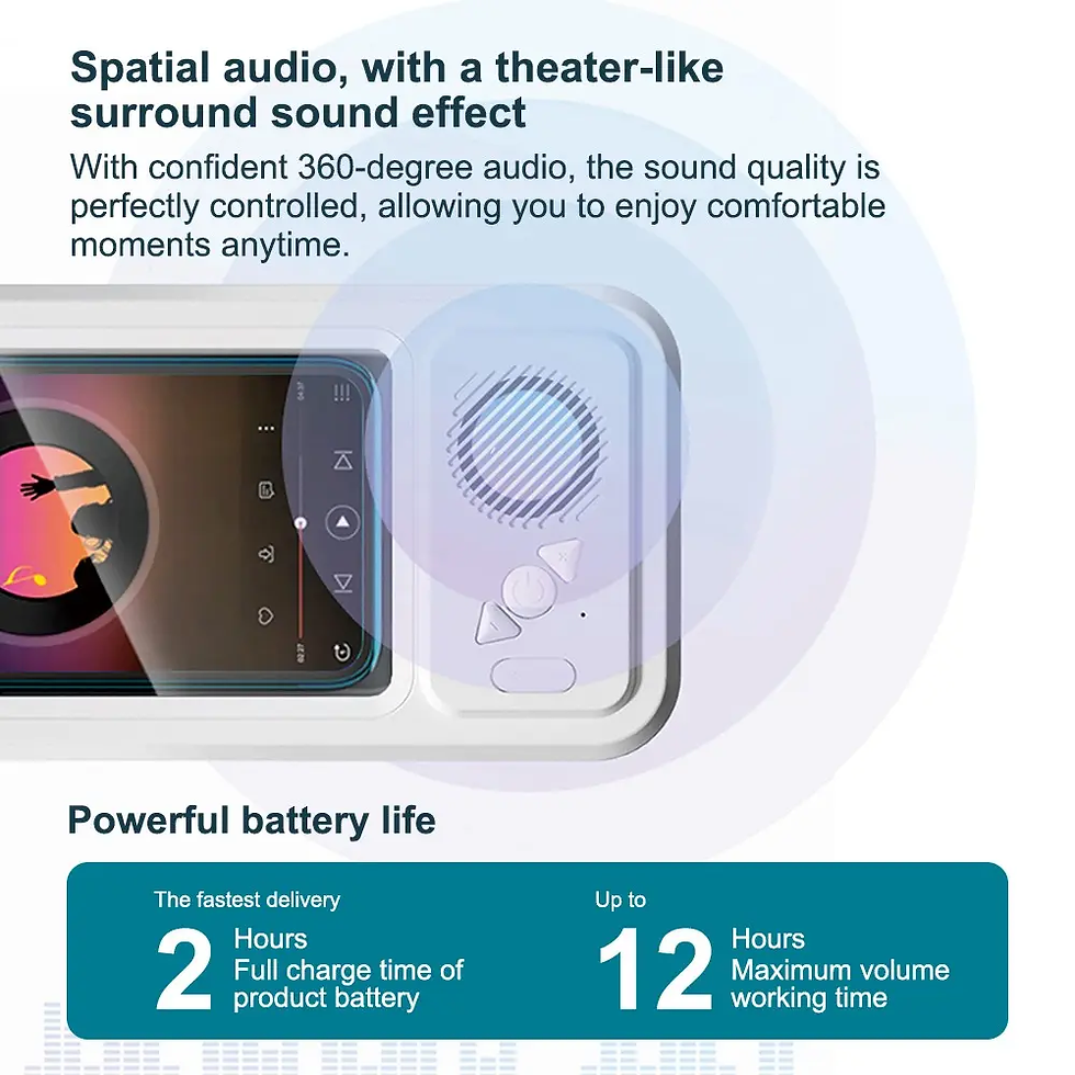 Miniatura: Mobile Phone Waterproof Box, Bluetooth Speaker, Bathroom Waterproof 360 ° Rotati