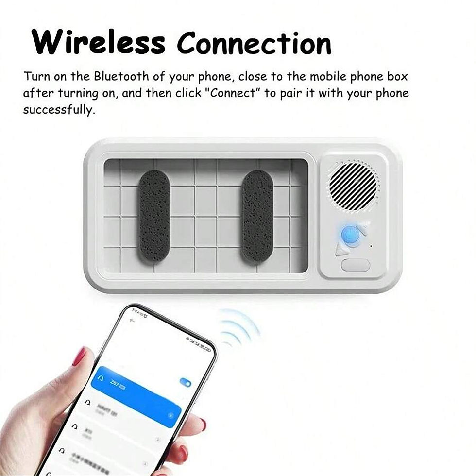 Miniatura: Shower Phone Holder with Bluetooth Speaker IPX4 Waterproof Anti-Fog Touch Screen