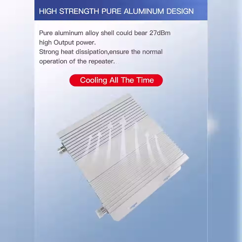 Miniatura: Repetidor Amplificador de Sinal GSM Tri-Band Selective  900/1800/2100MHz