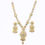 الصورة المصغرة: 3 Tone Gold Plated Necklace | Fashion 3 Tone Jewellery | Tri Color Necklace Set