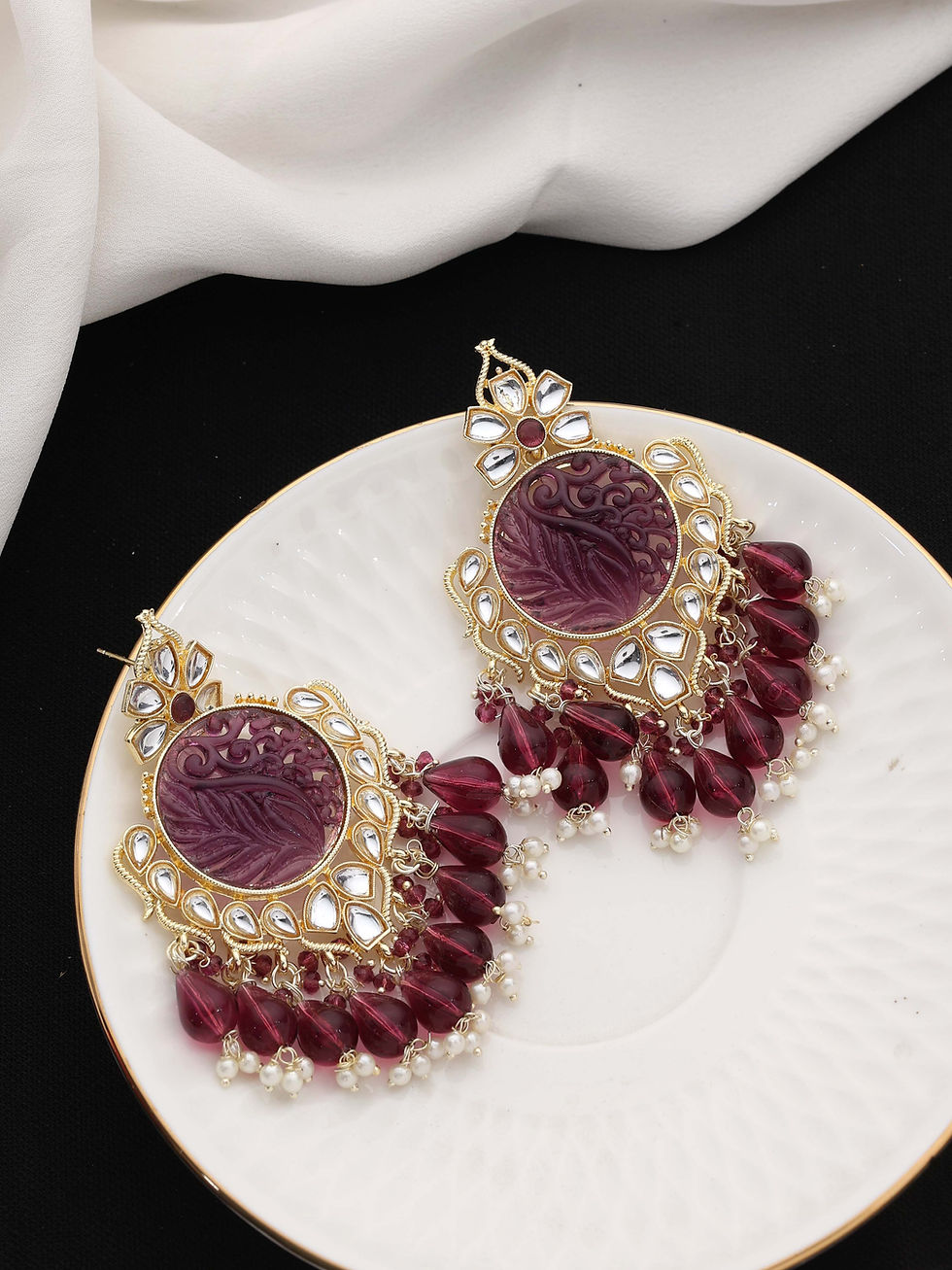Miniature : Kundan Earrings | Wedding Earring | Traditional Earring | Gift for her | Indian