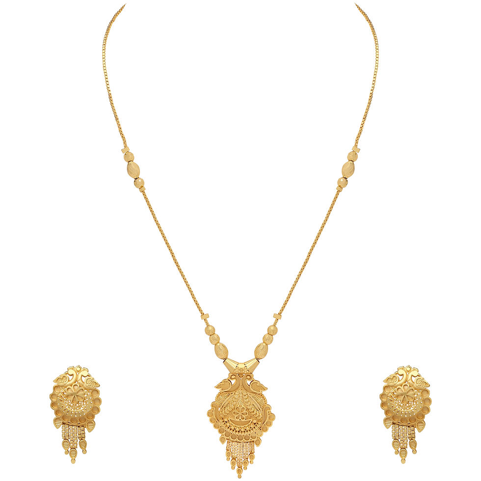 Thumbnail: Forming Necklace | Wedding Gold Jewelry for Women | Traditional & Occasion