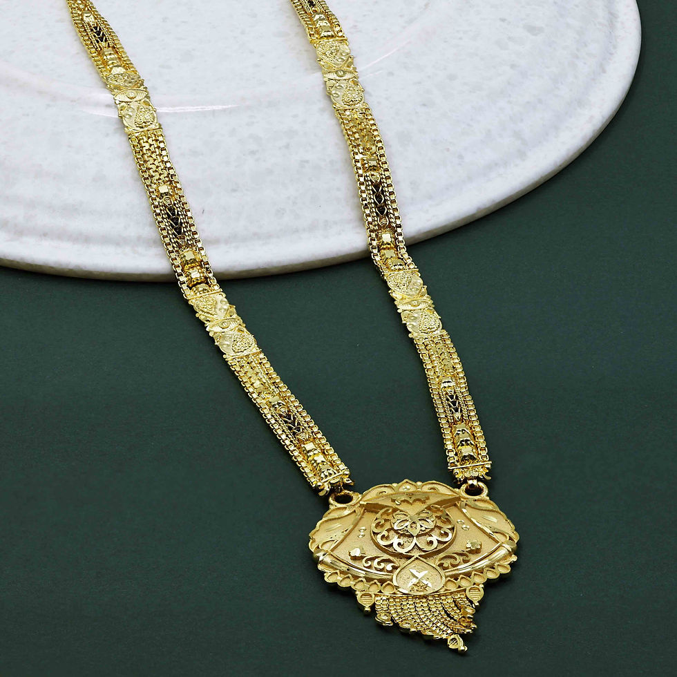 थंबनेल: Mangalsutra | Wholesale 24K Gold Filled Micro Indian Wedding Long Mangalsutra