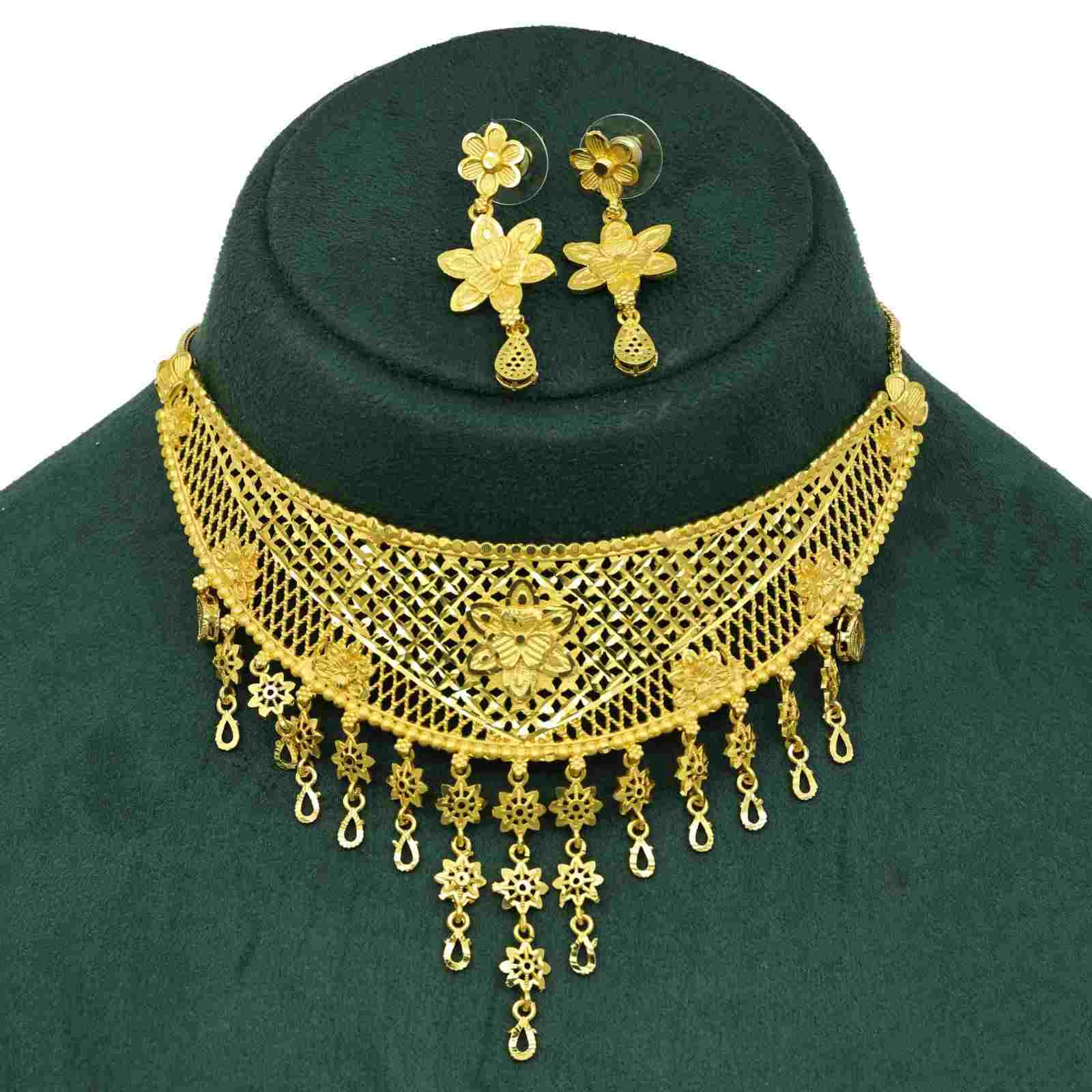 Forming Choker Necklace | 14K 18K 24K Micron Gold Plated Fashion Choker Necklace