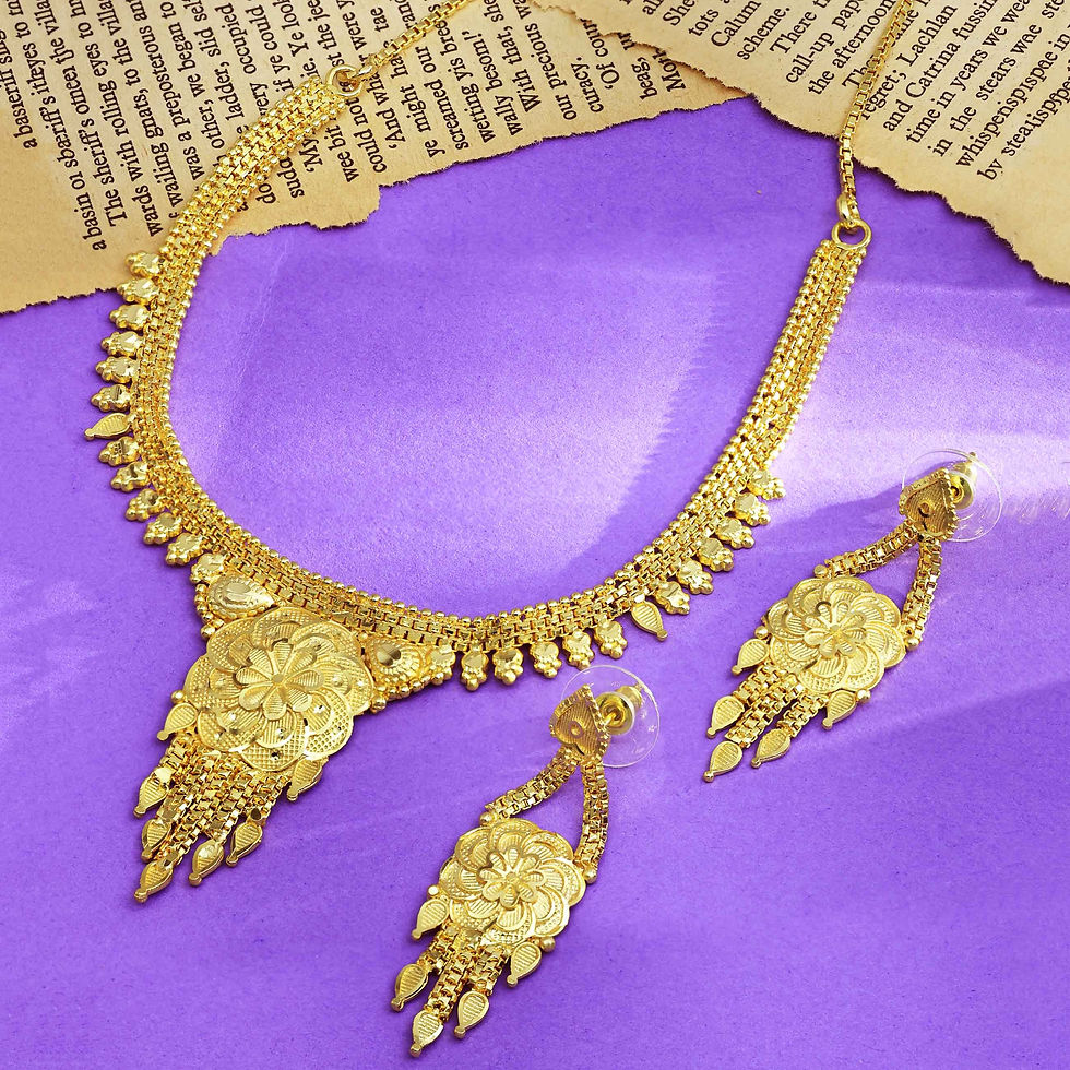 Thumbnail: Forming Necklace | Wholesale 14K 18K 24K Micro Gold Traditional Design Jewellery