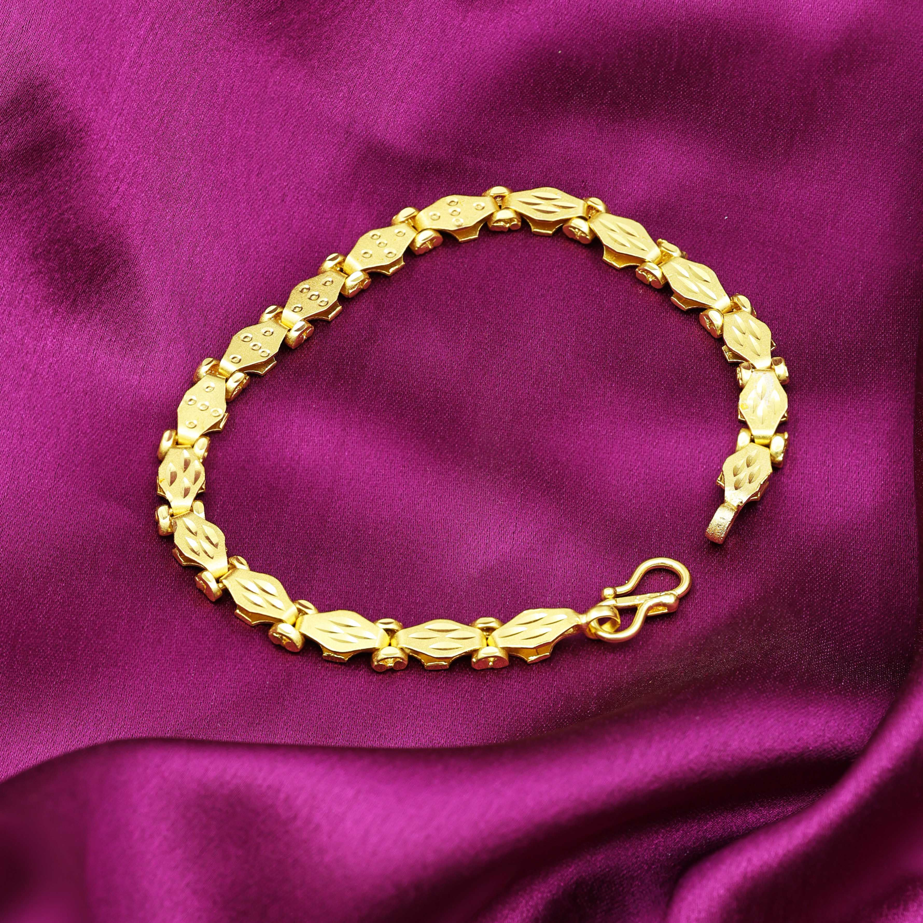 Bracelet | 14K18K24K Micron Gold Filled Men's Fashion Diamond-Cut Link Bracelets