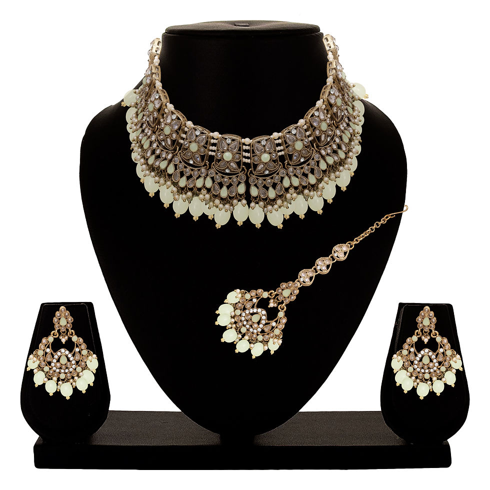 थंबनेल: Reverse AD Choker Necklace | Wedding  Necklace | Choker Necklace | Bridal