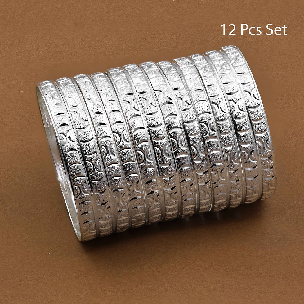 थंबनेल: Silver Plated Bangles | Wholesale Custom Brass Silver Bangles | Fashion Bangles