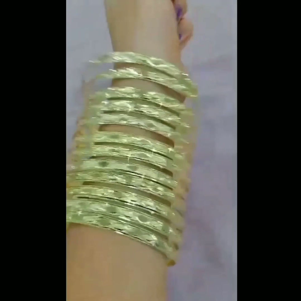 الصورة المصغرة: Gold Plated Bangle Set | Wholesale 14K 18K 24K Gold Filled Traditional Bangles