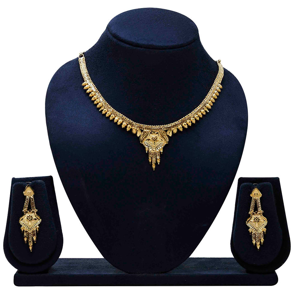 Miniature : Gold plated Indian jewelry