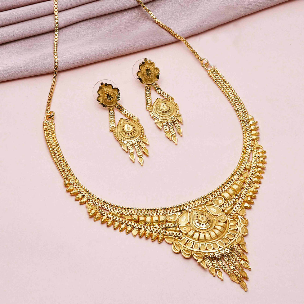 Thumbnail: Forming Necklace| Wholesale 14K 18K 24K Gold Plated Luxury Floral Design Jewelry