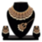 Graceful Square wedding collection choker necklace set