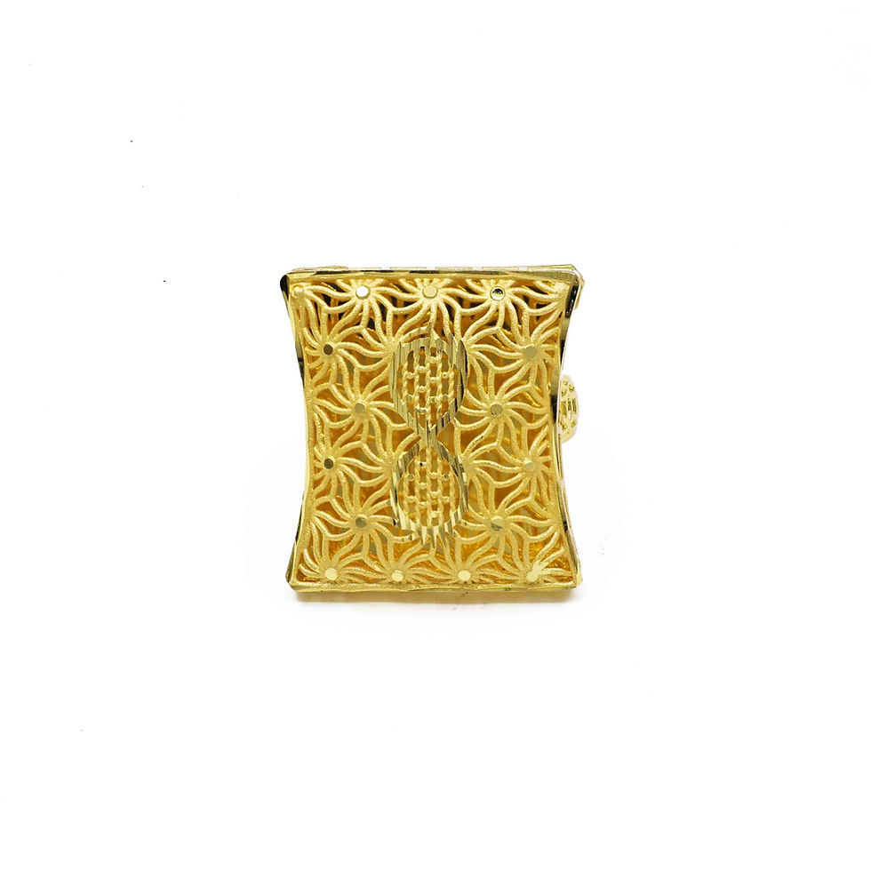 Thumbnail: Forming Finger Ring| 14K18K24K Micron Gold Plated Dubai Style Bridal Finger Ring