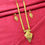Thumbnail: Long Forming Necklace| 14K 18K 24K Micro Gold Traditional Floral Design Necklace