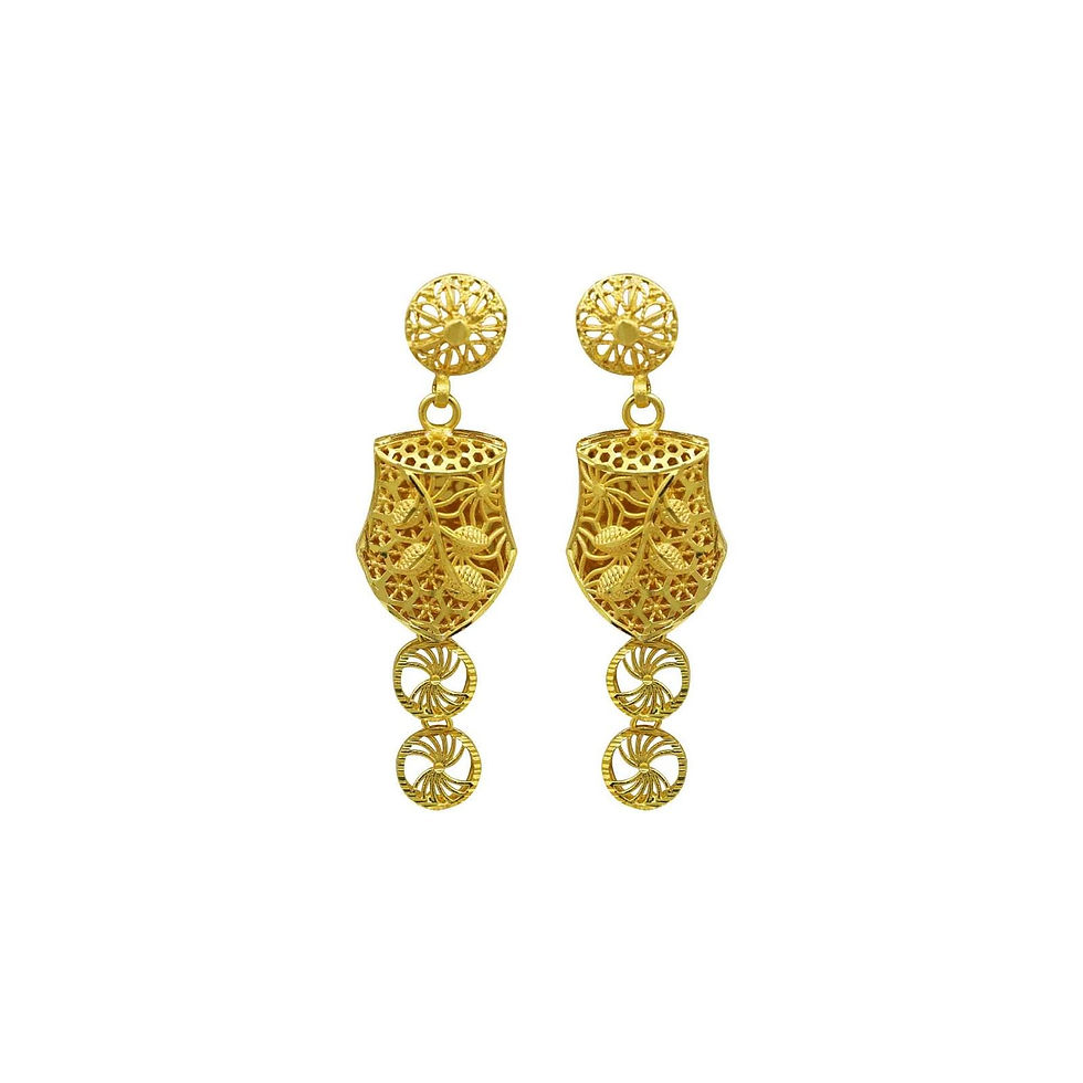 Thumbnail: Long Forming Necklace | 14K18K24K Micron Gold Dubai Style Heavy Bridal Long Set