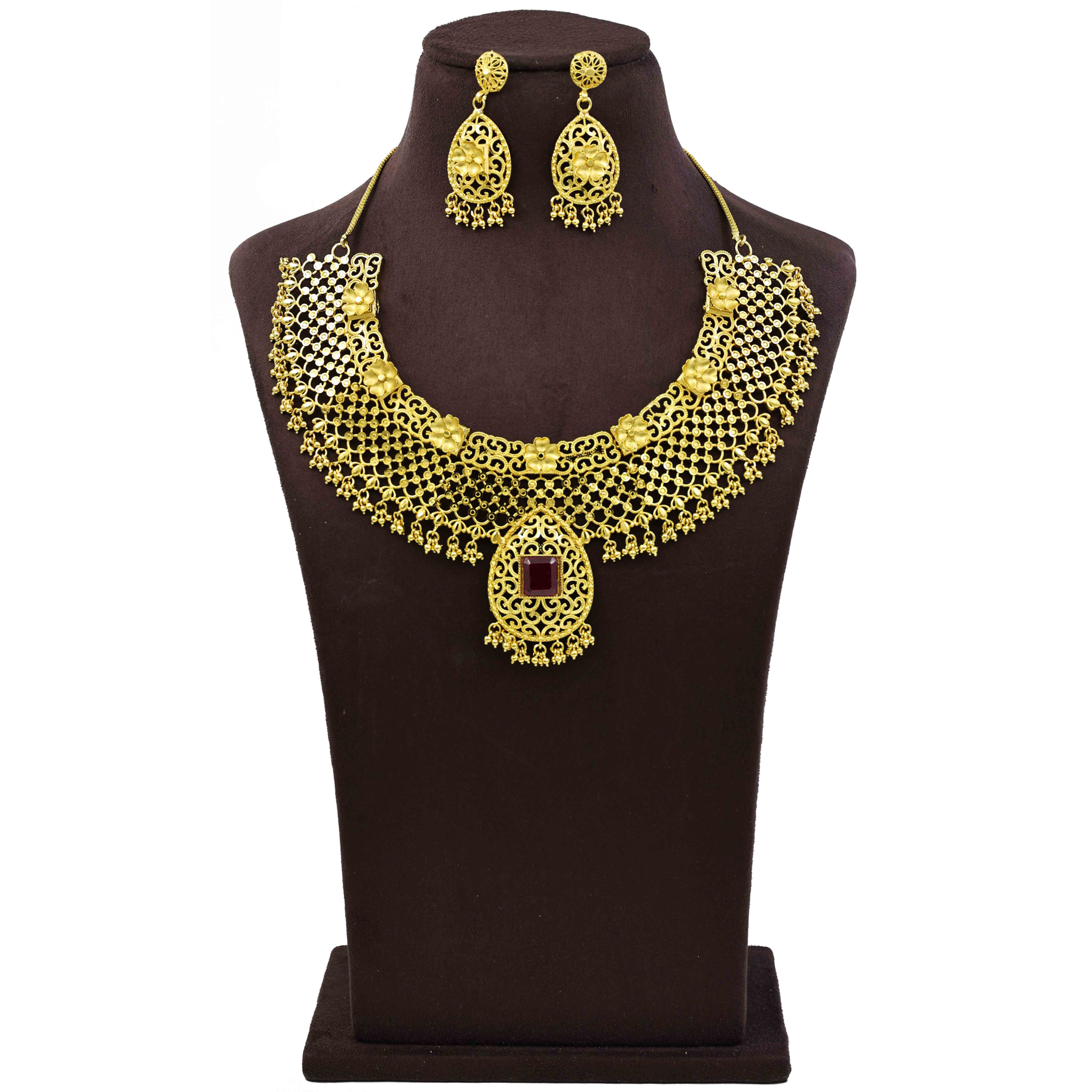 Forming Necklace | 14K 18K 24K Micron Gold Turkey & African Design Jewellery Set