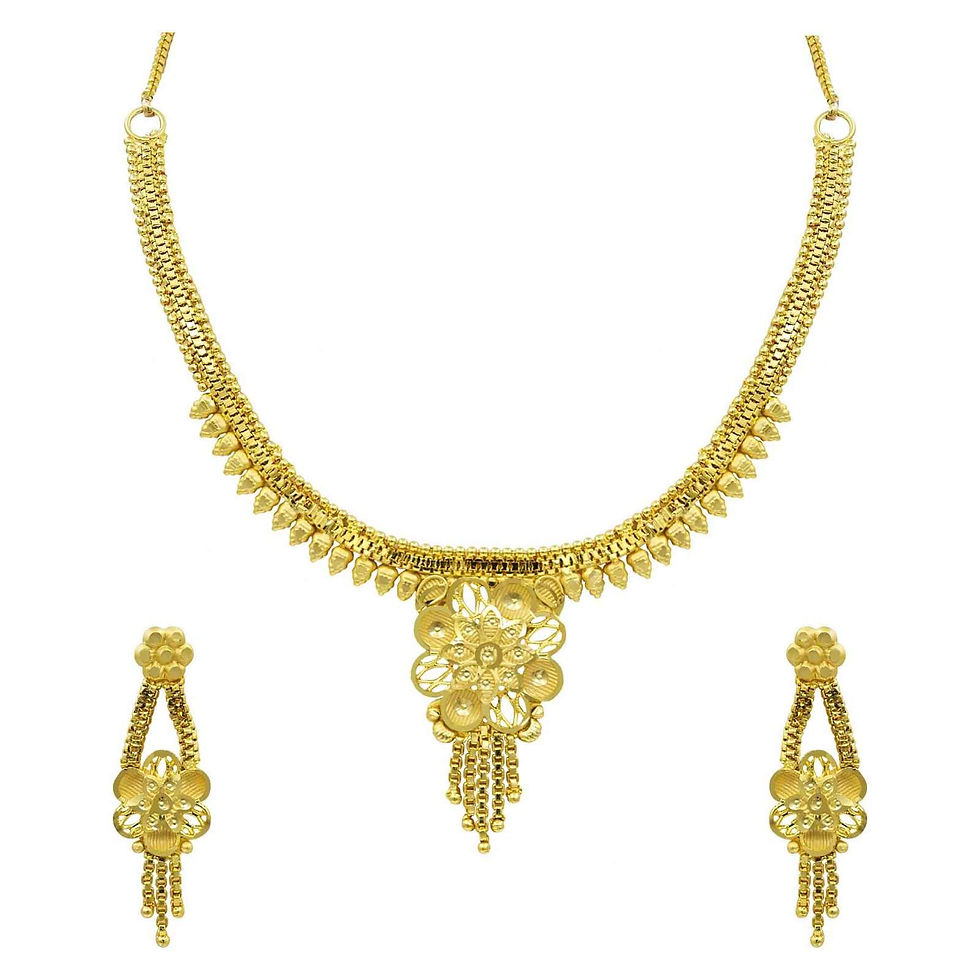 Thumbnail: Forming Necklace| 14K18K24K Micron Gold Plated Dubai Style Fashion Jewellery Set