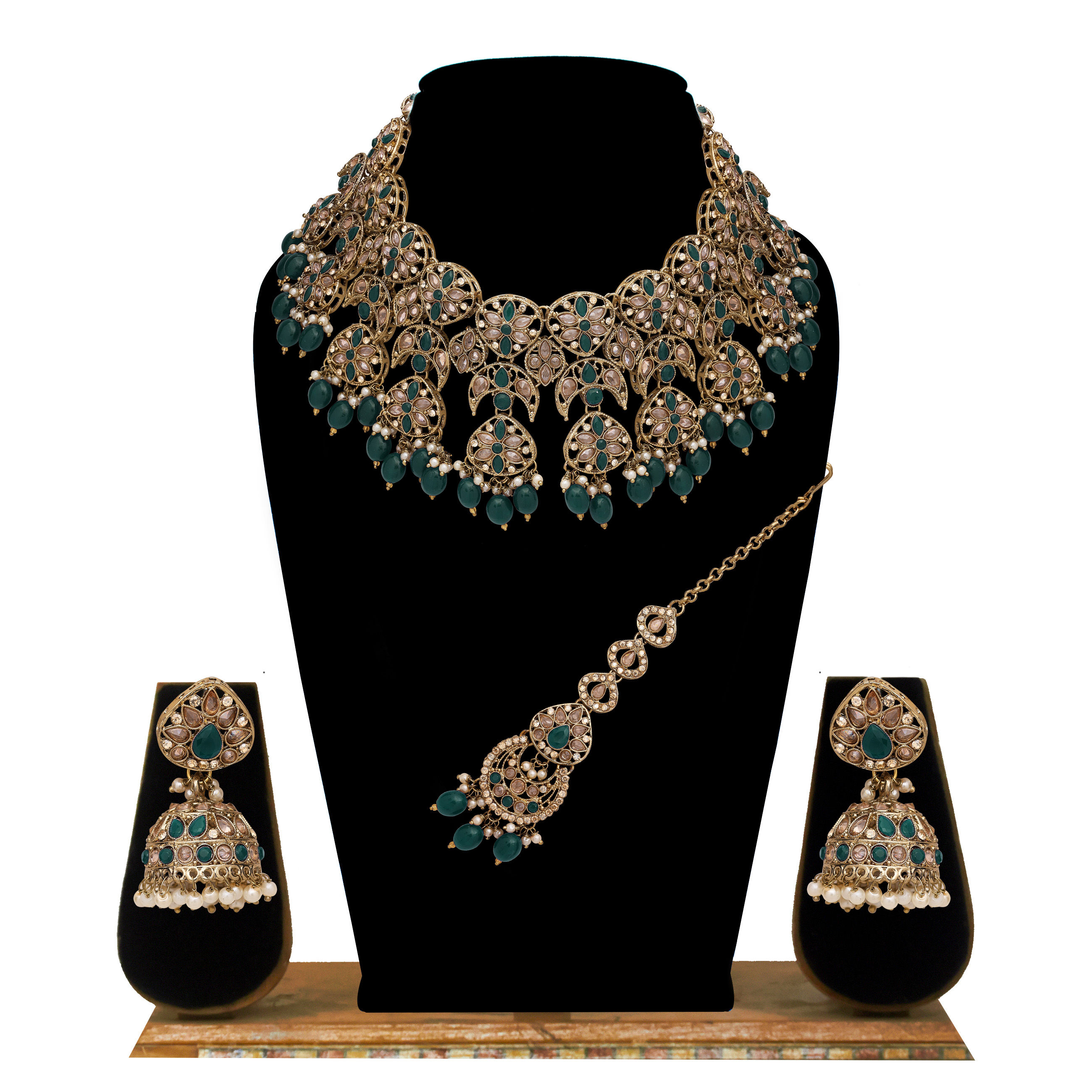 Wedding Collection| Reverse AD necklace set  | Mehandi plated | Choker necklace