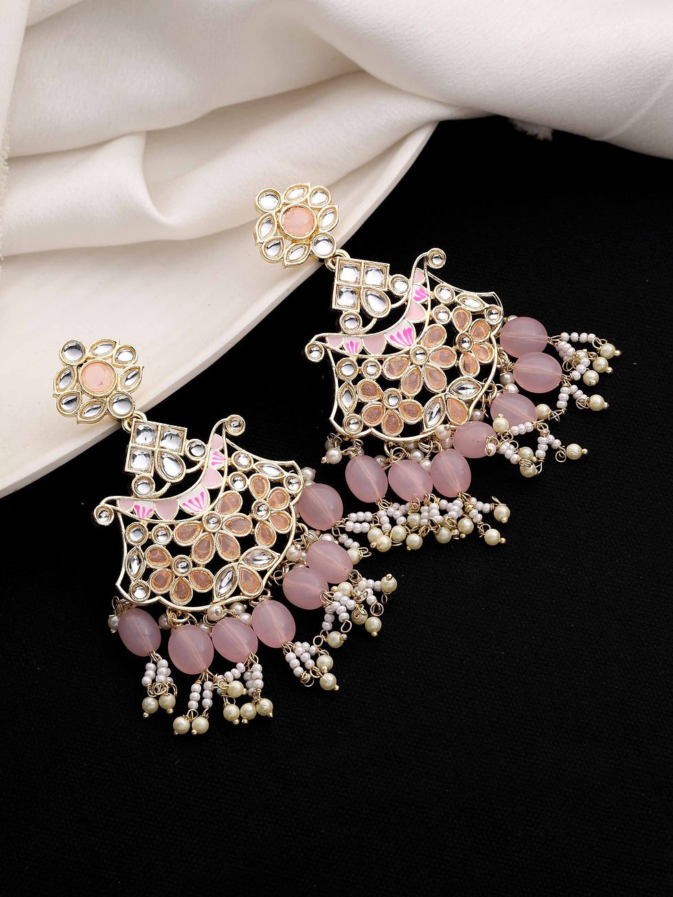 Miniature : Kundan Earrings |Traditional Earring | Dangler Earring | Gift For Her .