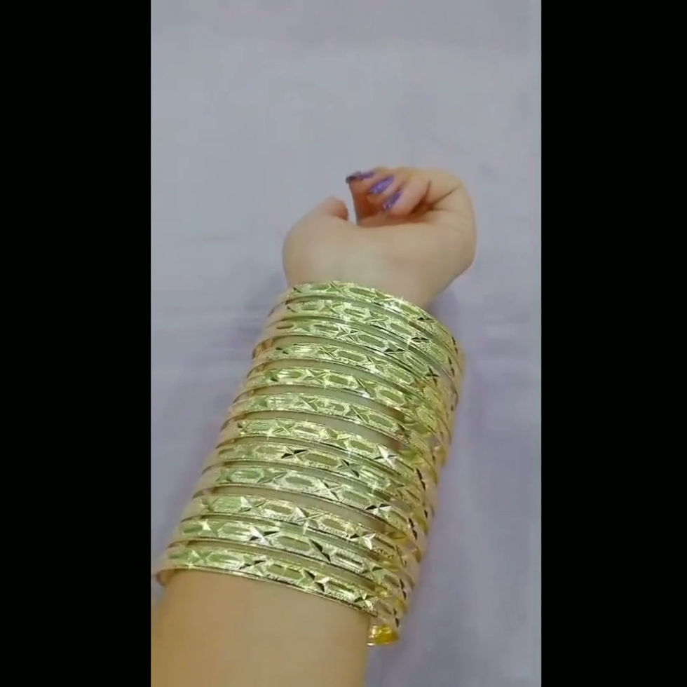 الصورة المصغرة: Gold Plated Bangle Set | Wholesale Fashion 14K 18K 24K Gold Plated Bangles Set