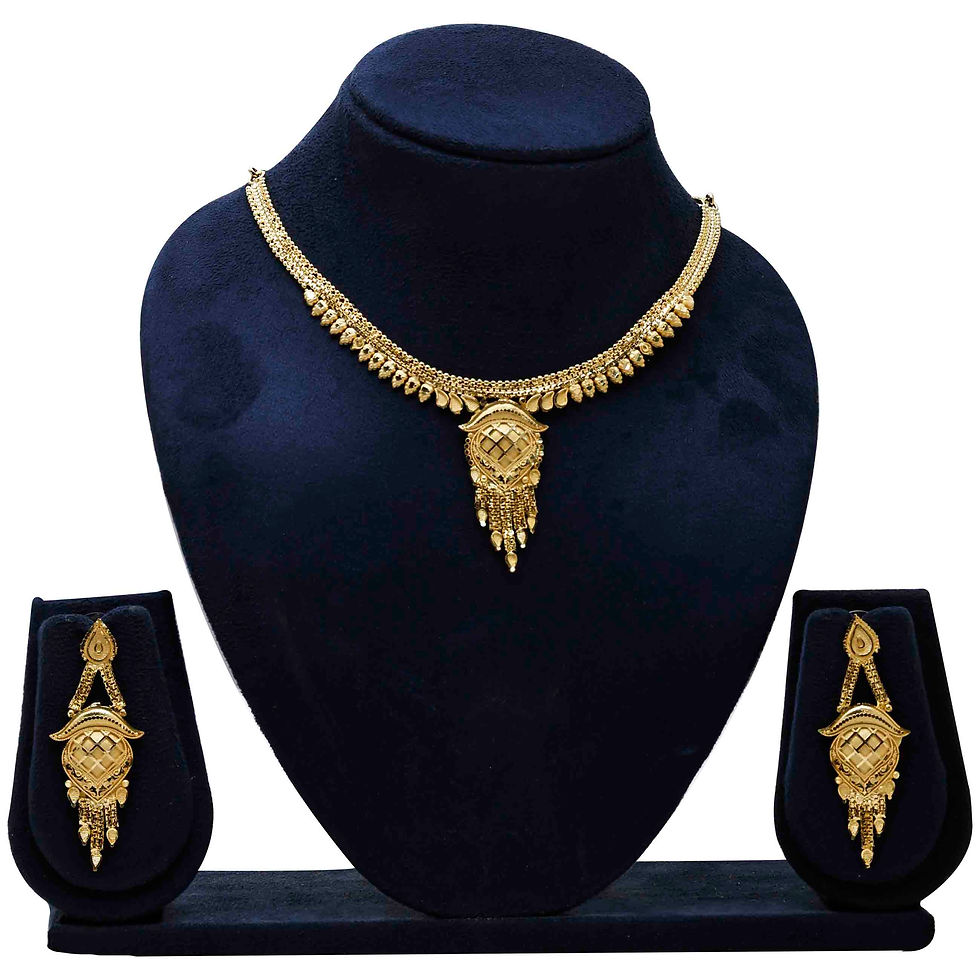 Miniature : Gold plated Indian jewelry