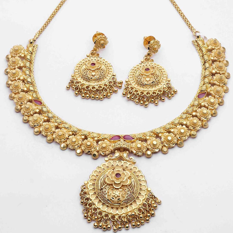 Thumbnail: Forming Necklace| Fashion Jewelry| Vintage Gold Plated Jewelry| Festival Jewelry