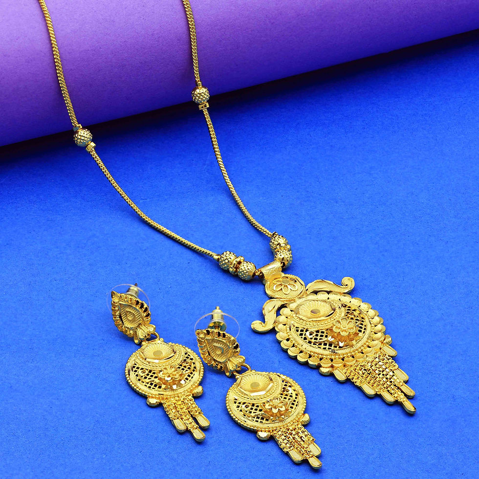 Thumbnail: Forming Pendent Set | Wholesale Fashion 14K 18K 24K Micro Gold Chain Pendent Set