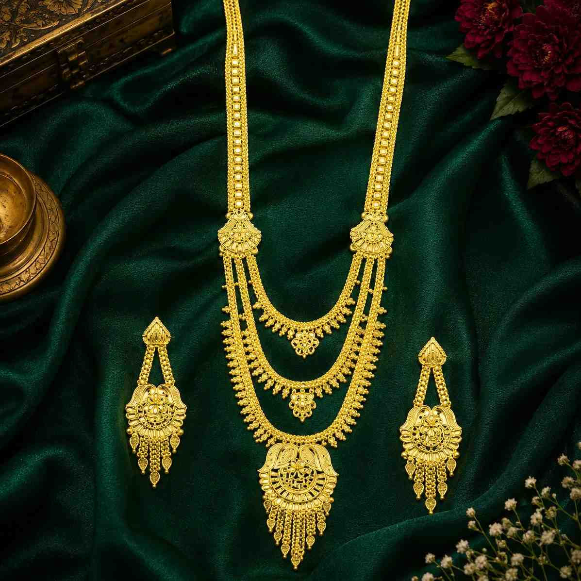 Long Forming Necklace | 14K 18K 24K Micron Gold Filled Turkish Design Jewellery