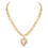 Thumbnail: 3 Tone Gold Plated Necklace | Trendy & Forming Jewelry| 3 Tone Jewelry for Women