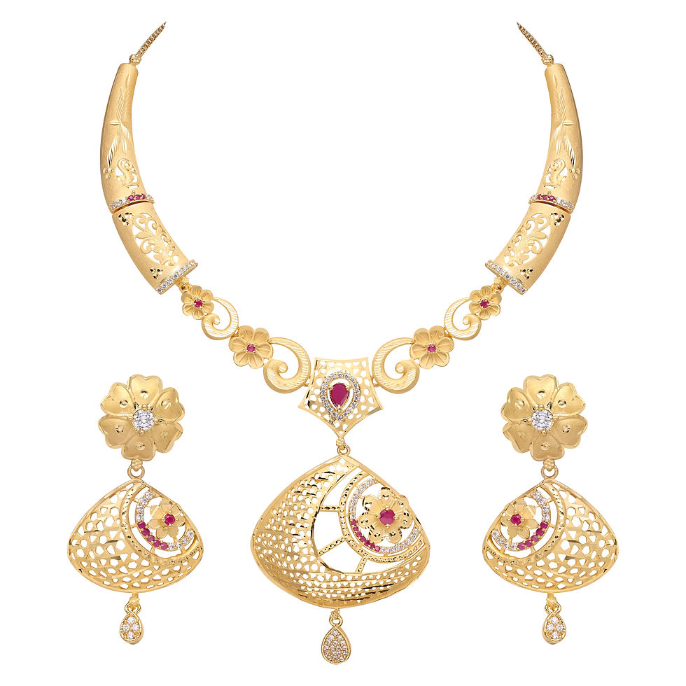 Thumbnail: Forming Ad Necklace| Fashion jewelry| Special occasion| Gift for her| Party wear
