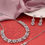 थंबनेल: Stone Necklace| Floral Colorstone Necklace| Austrian Stone choker Necklace| Gift