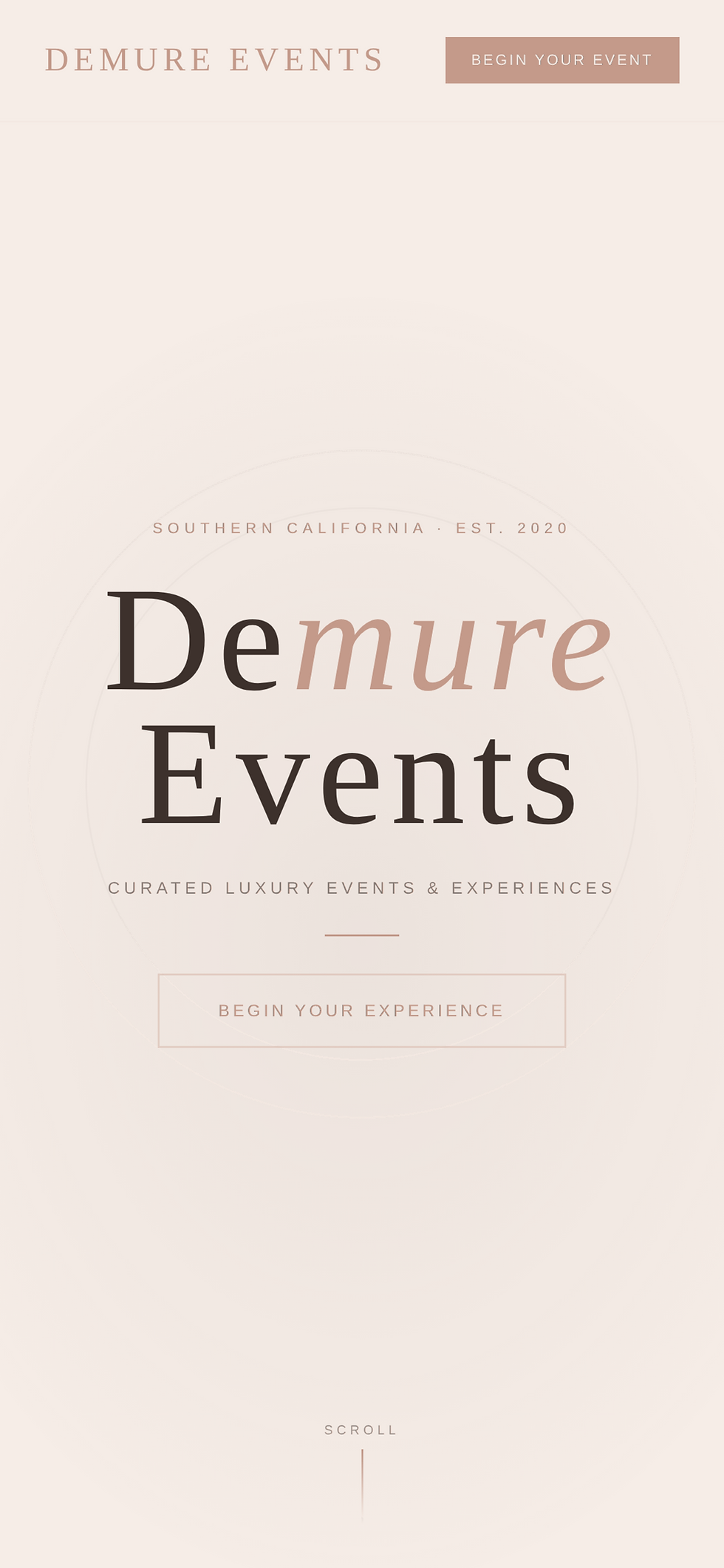 Demure Events – curated luxury events and experiences in Southern California