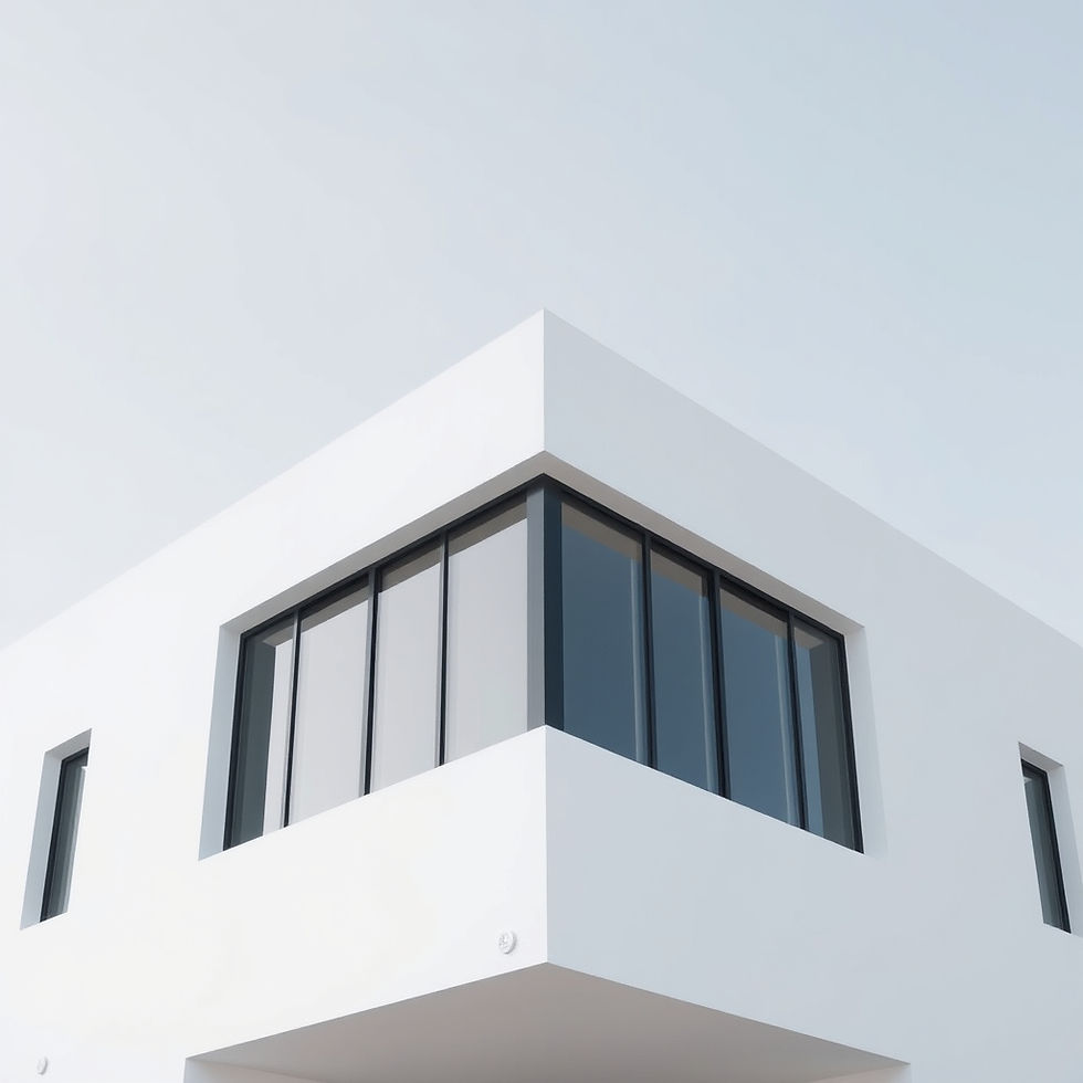 white minimal building modern