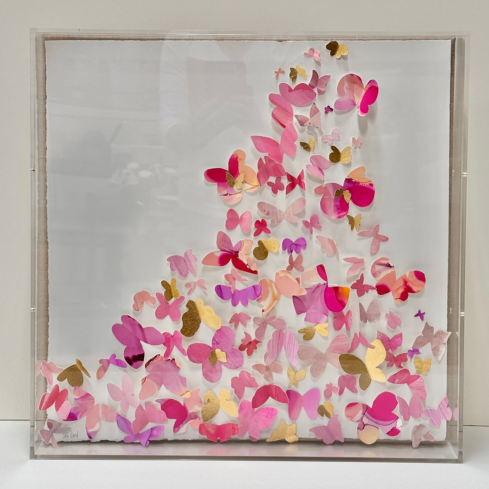 Sarah & Ginger Collab Pink  Butterflies