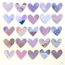 Small Lavender Hearts