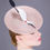 Thumbnail: Maru small hatinator hat with origami leaf trim and two pearls - side view