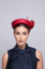 Thumbnail: Lola straw pillbox hat with figure of eight loop bow
