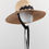 Thumbnail: Wiggle straw fedora sunhat with black chin ties - 3/4 view