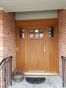 uPVC exterior door Craftsman style
