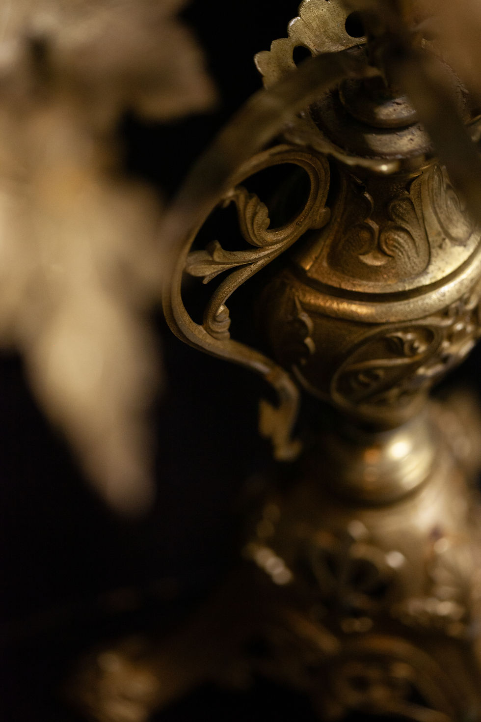 Thumbnail: HUGE FREESTANDING BRONZE CANDELABRA