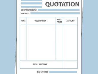 sales quote for a client